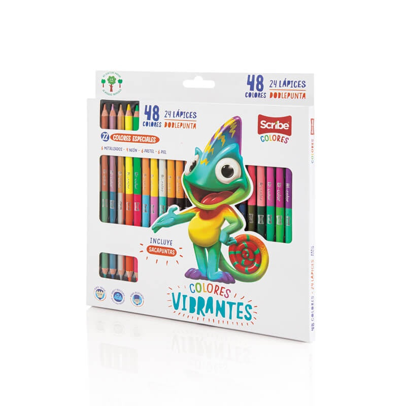 COLOR SCRIBE * 24 DOBLE PUNTA