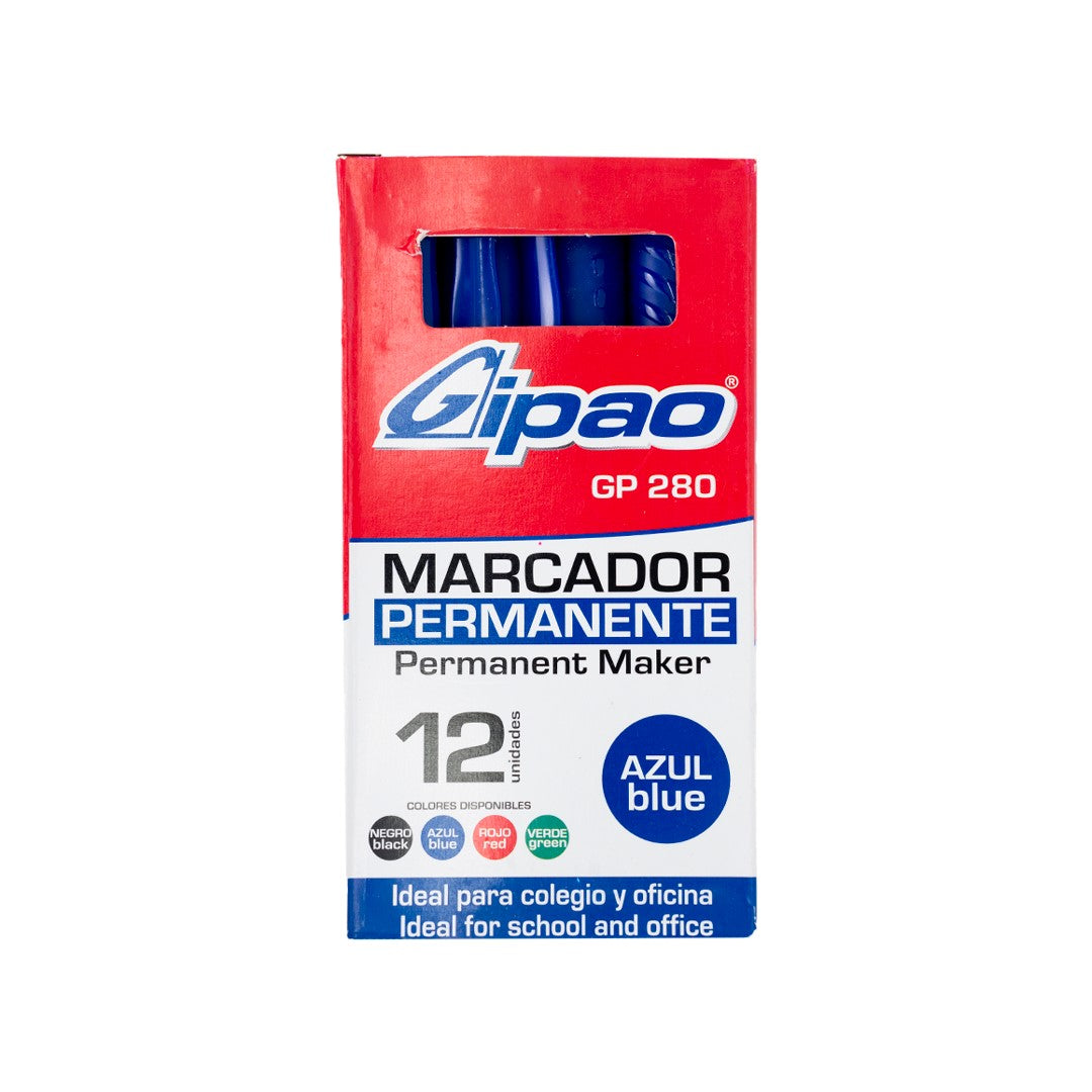 MARCADOR GIPAO PERMANENTE NEGRO GP280
