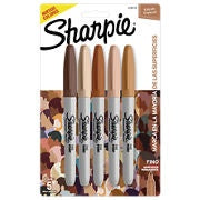 MARCADOR SHARPIE PUNTA FINA RETRATOS PAQ * 5