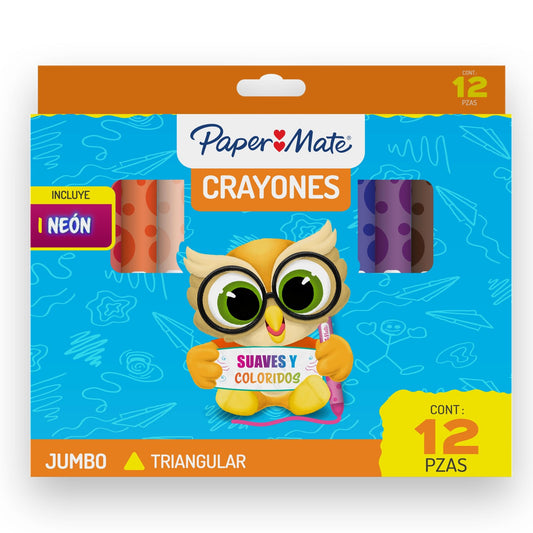CREYON PAPER MATE JUMBO TRIANGULAR * 12