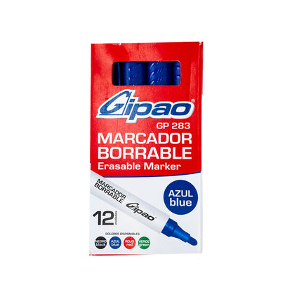 MARCADOR GIPAO BORRABLE NEGRO GP283