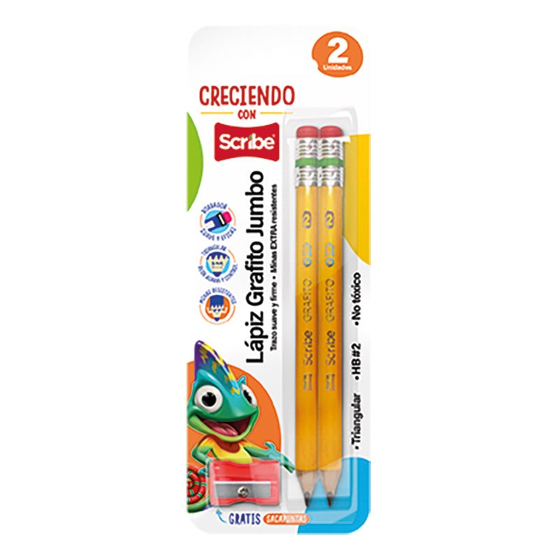 LAPIZ GRAFITO JUMBO SCRIBE UND