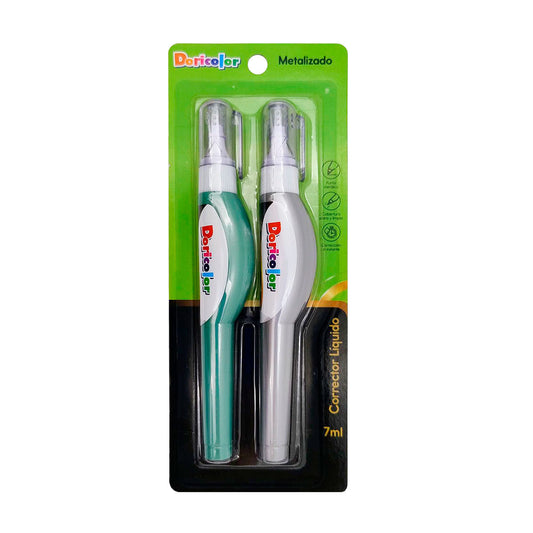 CORRECTOR DORICOLOR LAPIZ METALIZADO ESTUHE * 2