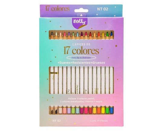 COLOR NOTTY PASTEL * 17 4MM NT02