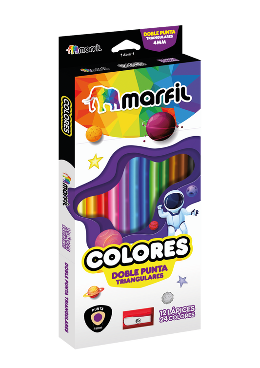 COLOR MARFIL * 12 DOBLE PUNTA
