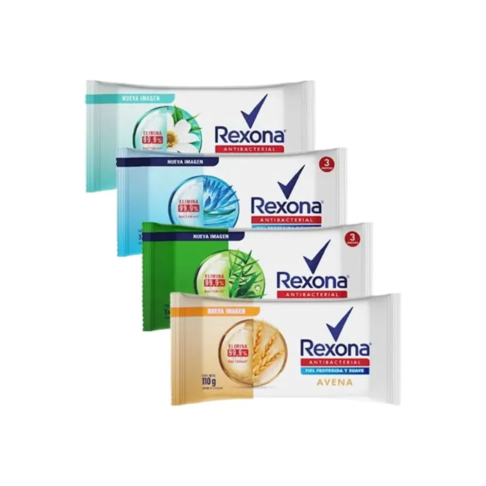 JABÓN REXONA ANTIBACTERIAL 110 G