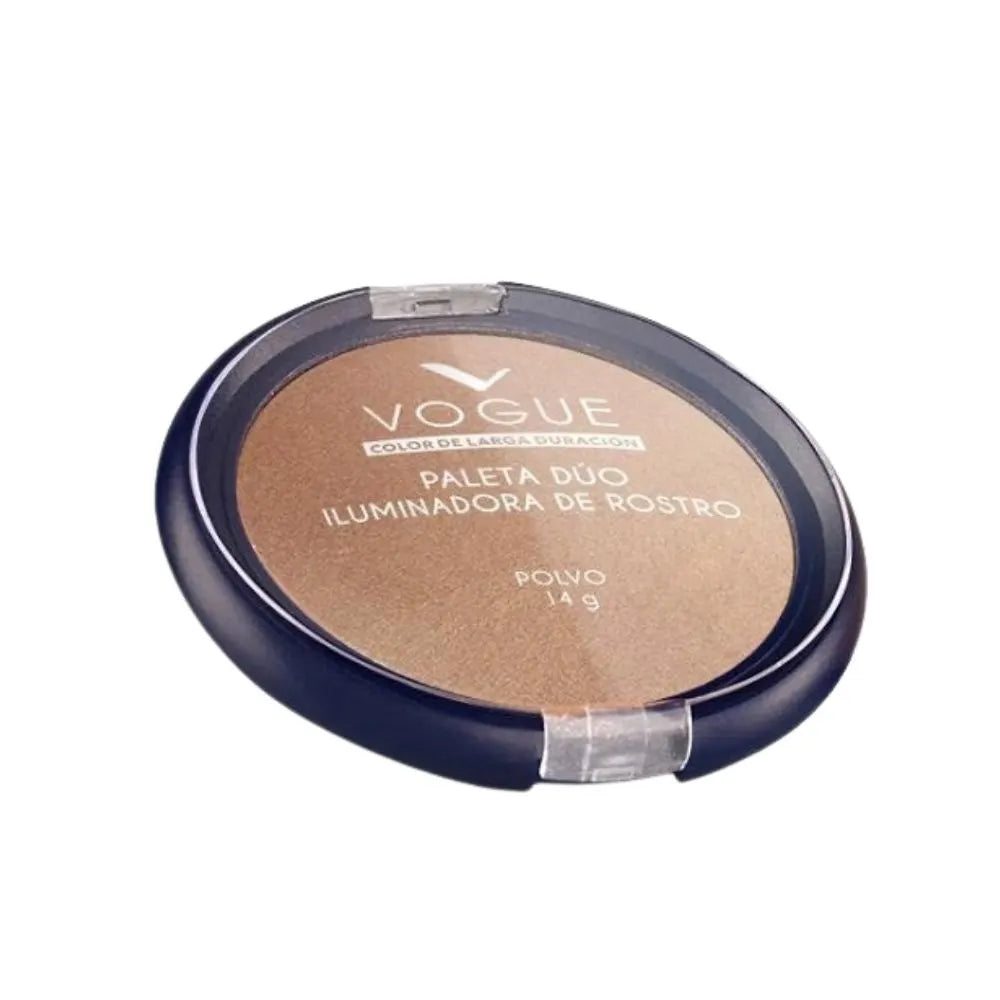 PALETA DÚO ILUMINADOR DE ROSTRO VOGUE