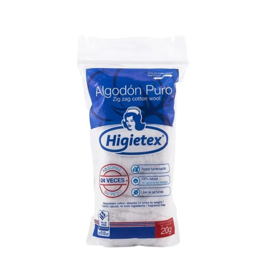ALGODÓN PURO HIGIENETEX 20 G