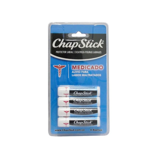 CHAPSTICK MEDICADO PROTECTOR LABIAL X 4