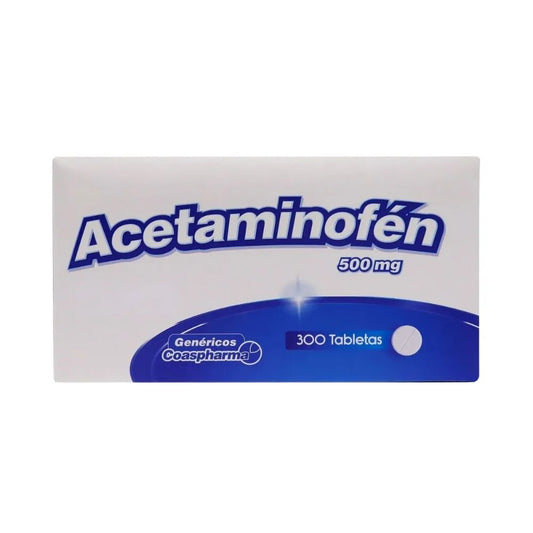 ACETAMINOFEN PASTILLAS COASPHARMA 500 MG CAJA X 300 TABLETAS