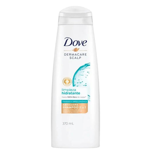 SHAMPOO DOVE LIMPIEZA HIDRATANTE ANTICASPA 370 ML