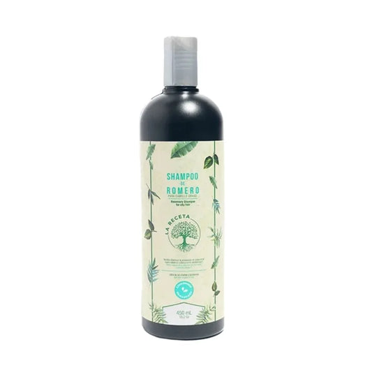 SHAMPOO DE ROMERO LA RECETA 450 ML