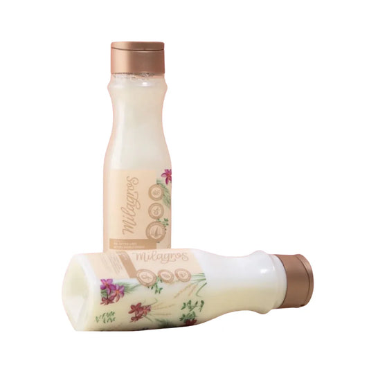 SHAMPOO DE ARROZ CON ÁCIDO HIALURÓNICO MILAGROS 450 ML