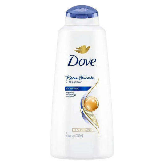 SHAMPOO DOVE RECONSTRUCCIÓN + KERATINA 750 ML