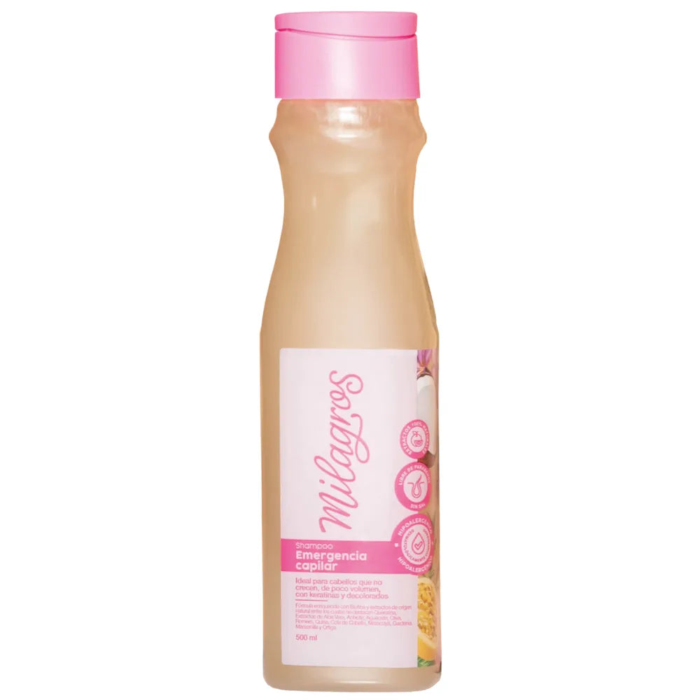 SHAMPOO EMERGENCIA CAPILAR MILAGROS 500 ML