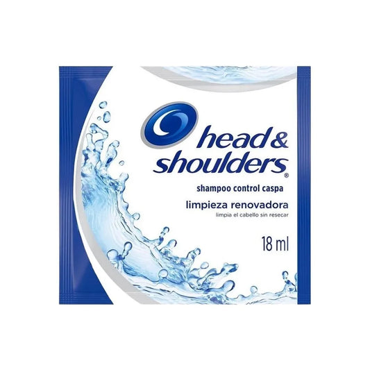 SHAMPOO HEAD & SHOULDERS LIMPIEZA RENOVADORA SOBRES