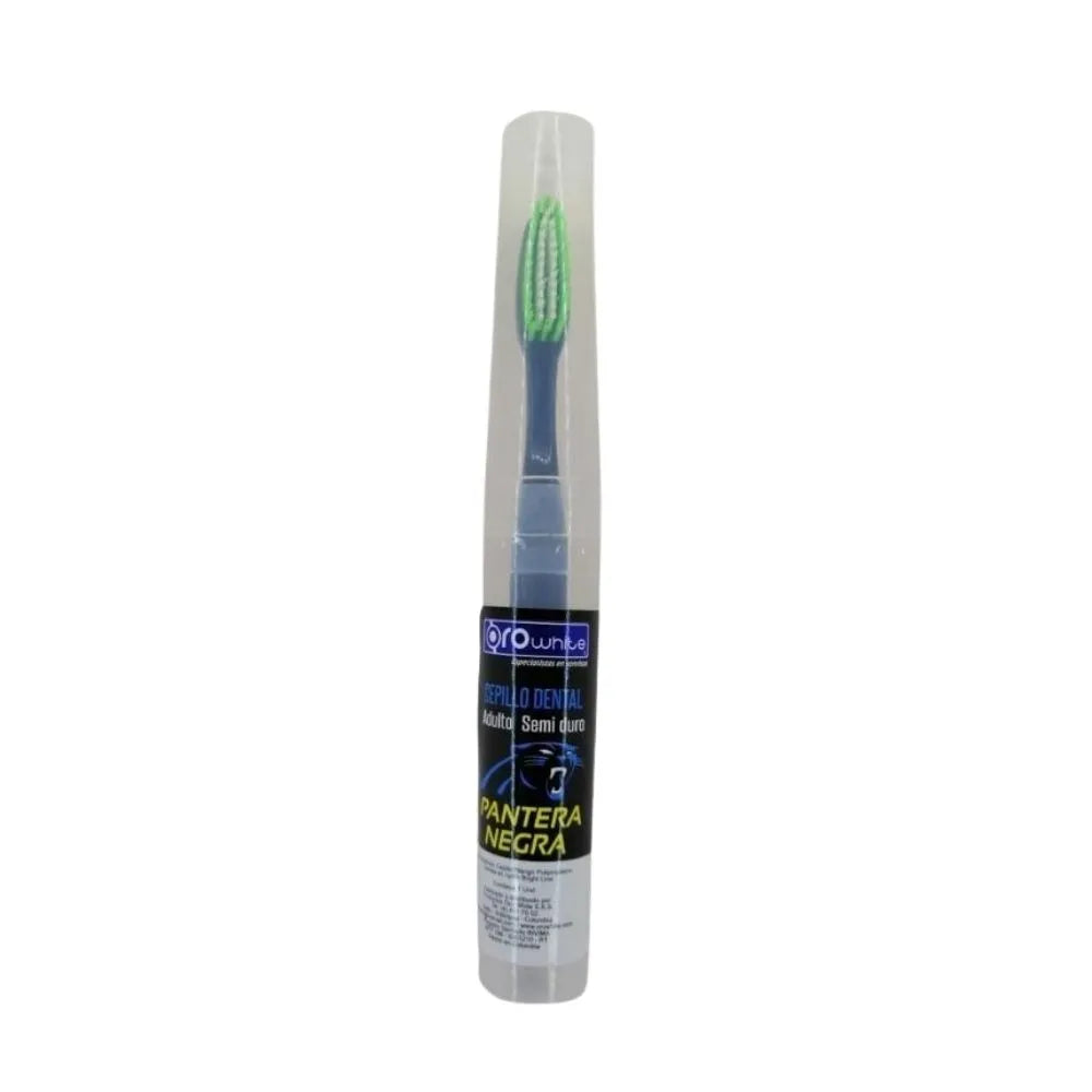CEPILLO DENTAL ORO WHITE PANTERA NEGRA