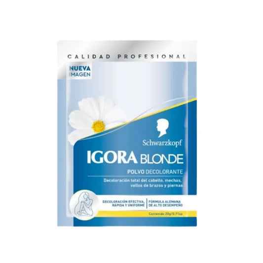 POLVO DECOLORANTE IGORA SOBRES MANZANILLA 20 G