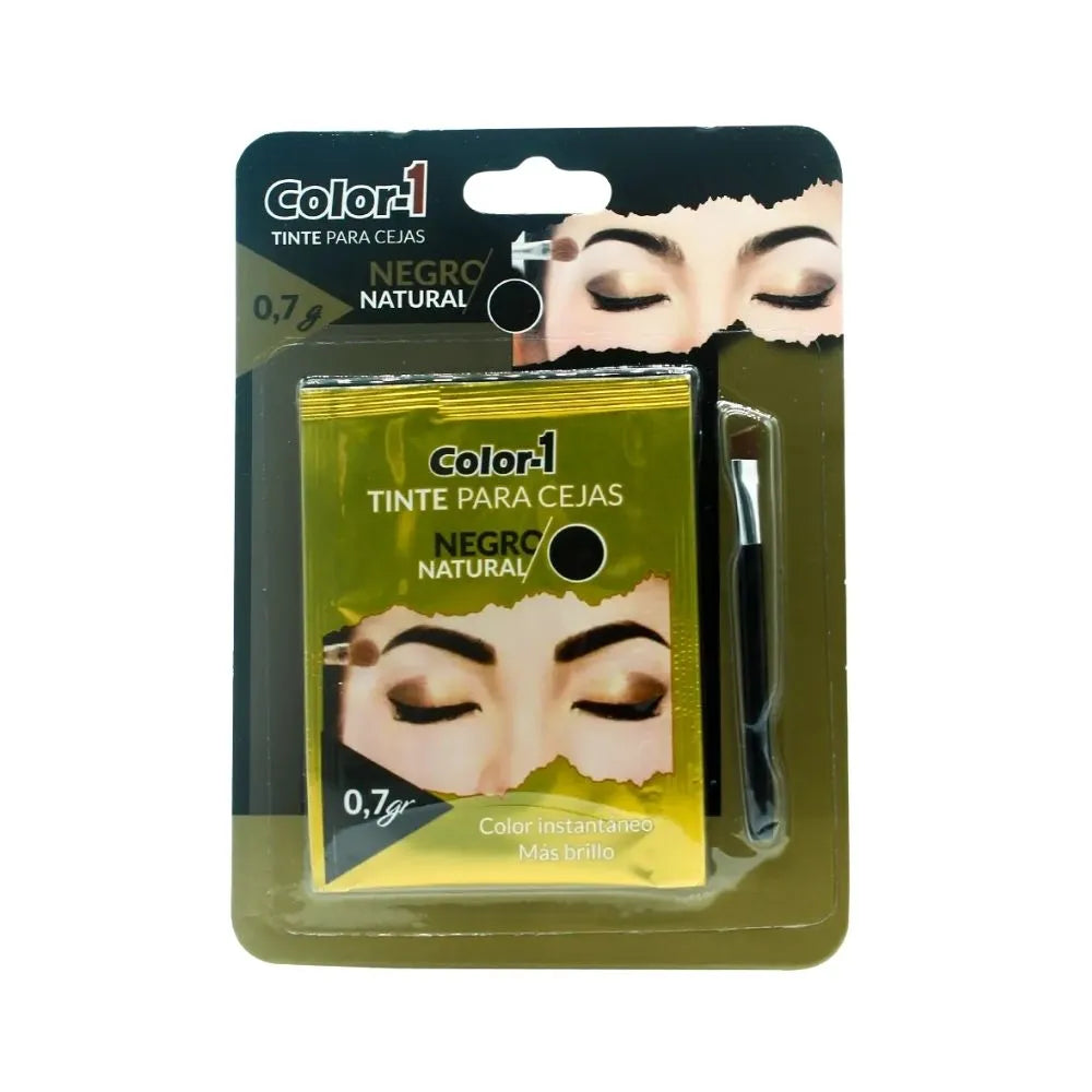 TINTE PARA CEJAS NEGRO COLOR1 1 G