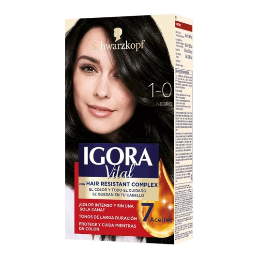 TINTE IGORA VITAL 1-0 NEGRO 50 ML
