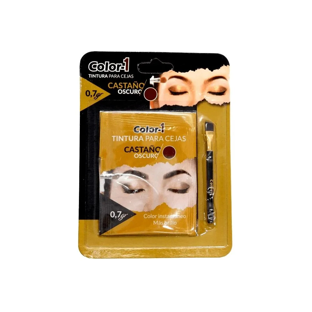 TINTURA PARA CEJAS COLOR 1 CASTAÑO OSCURO 1 G