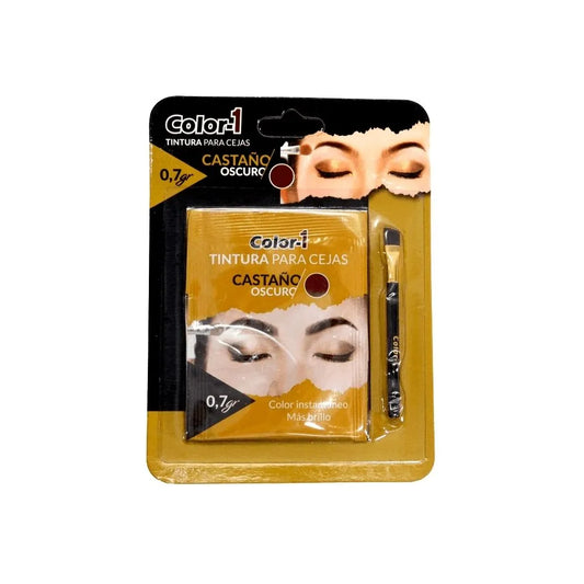 TINTURA PARA CEJAS COLOR 1 CASTAÑO OSCURO 1 G