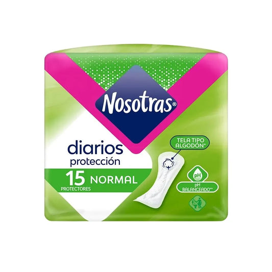 PROTECTORES DIARIOS NOSOTRAS NORMAL X 15