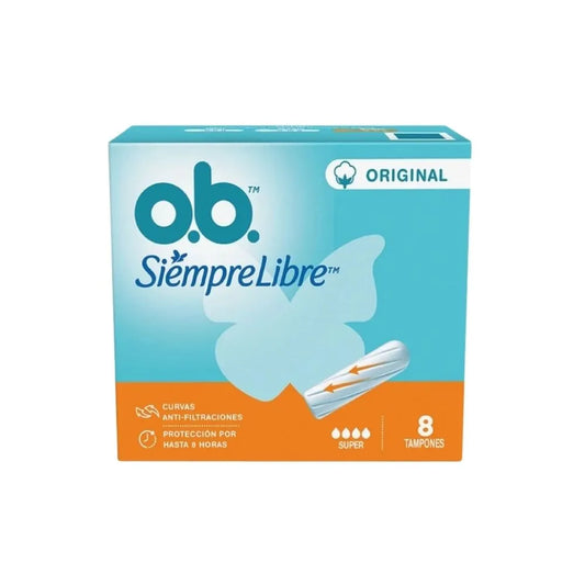 TAMPONES OB SÚPER CAJA X 8