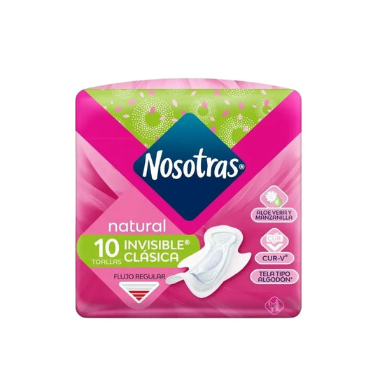 TOALLA NOSOTRAS INVISIBLE CLÁSICA X 10