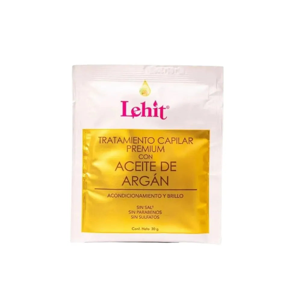 TRATAMIENTO CAPILAR LEHIT CON ACEITE DE ARGÁN SOBRES 30 G