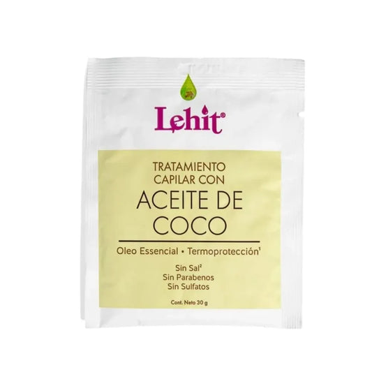TRATAMIENTO CAPILAR CON ACEITE DE COCO LEHIT SOBRE 30 G