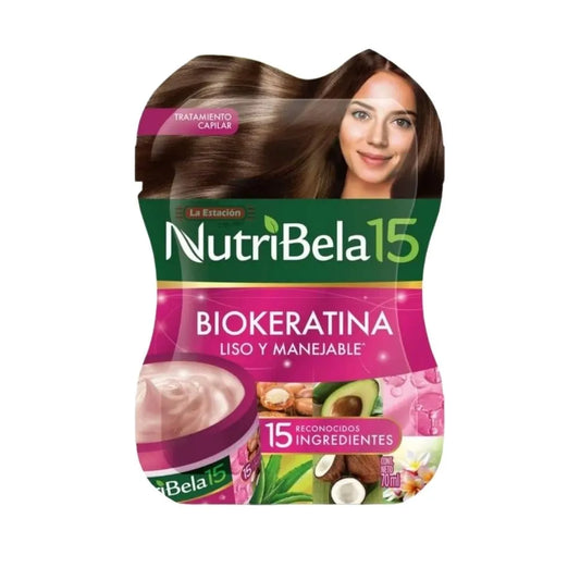 TRATAMIENTO CAPILAR NUTRIBELA BIOKERATINA SOBRES 27 ML