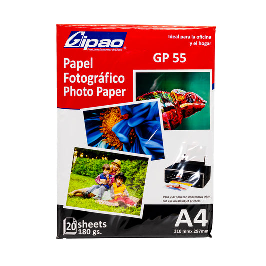 PAPEL FOTOGRAFICO GIPAO 180 GR GP55